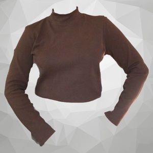 Brown Turtle Neck